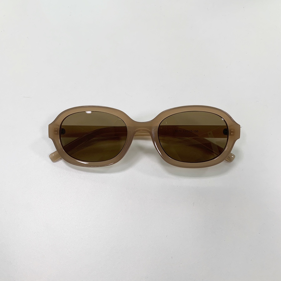 Nude rectangle sunglasses