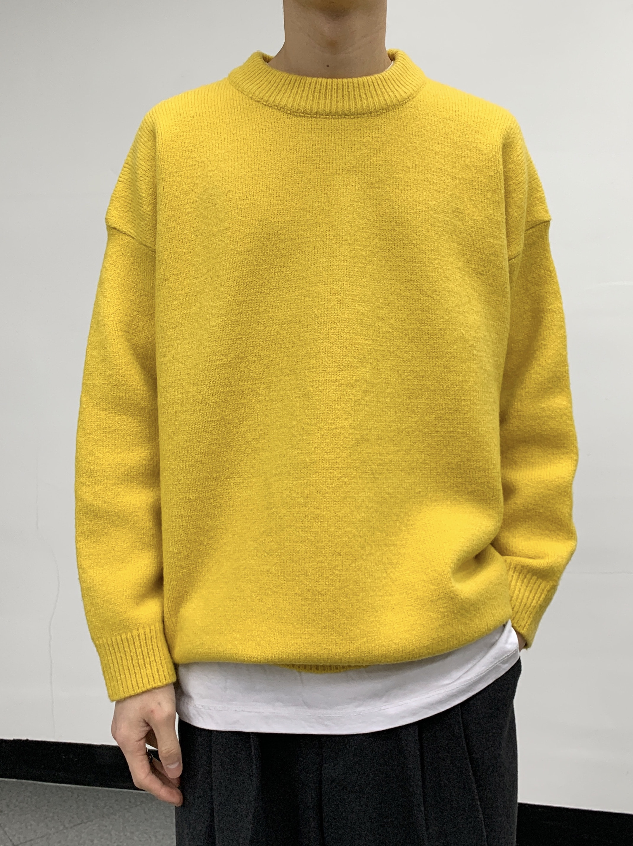GE semiover vivid soft knit[yellow]