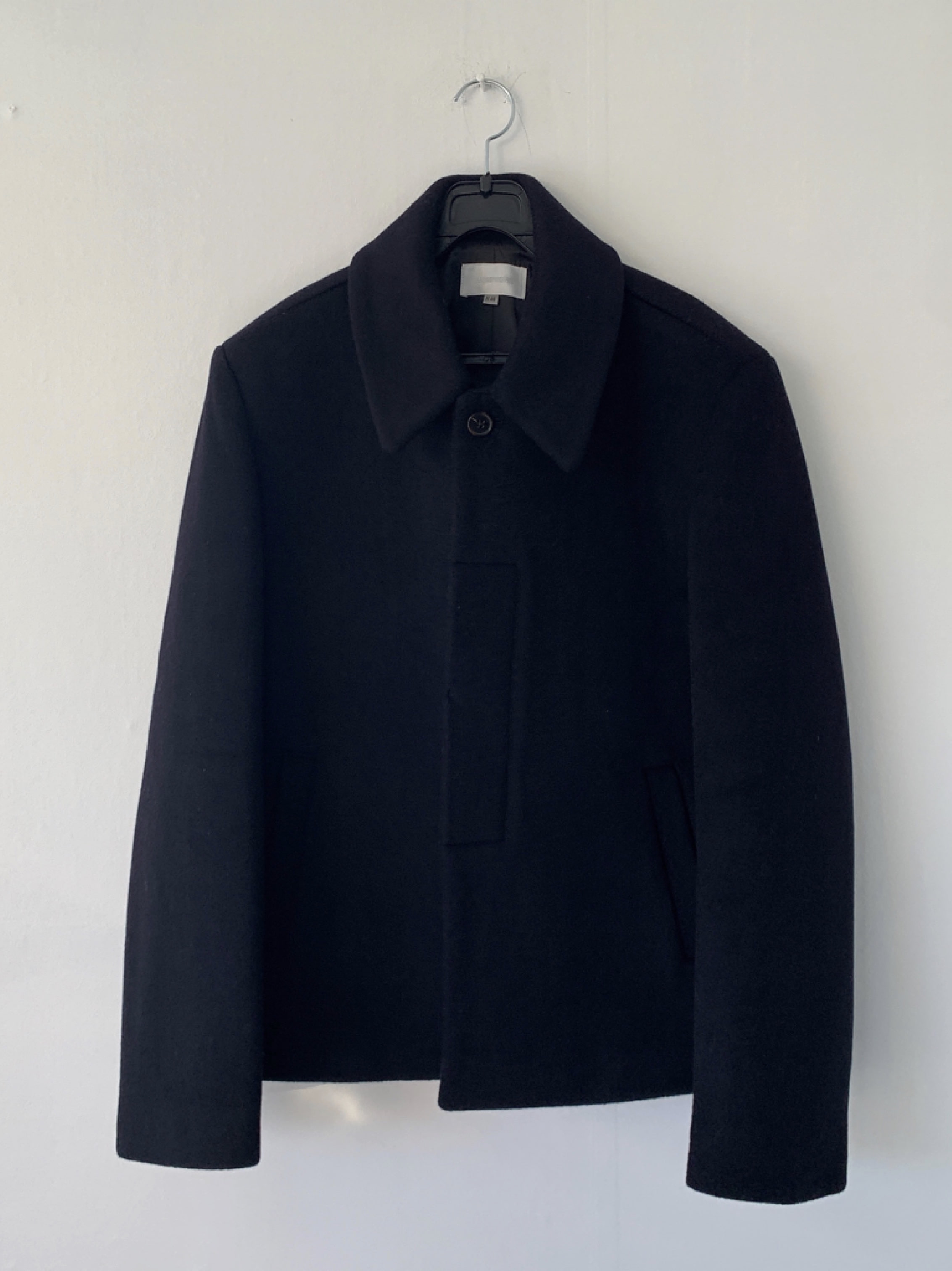 Le minimal heavy wool crop jacket