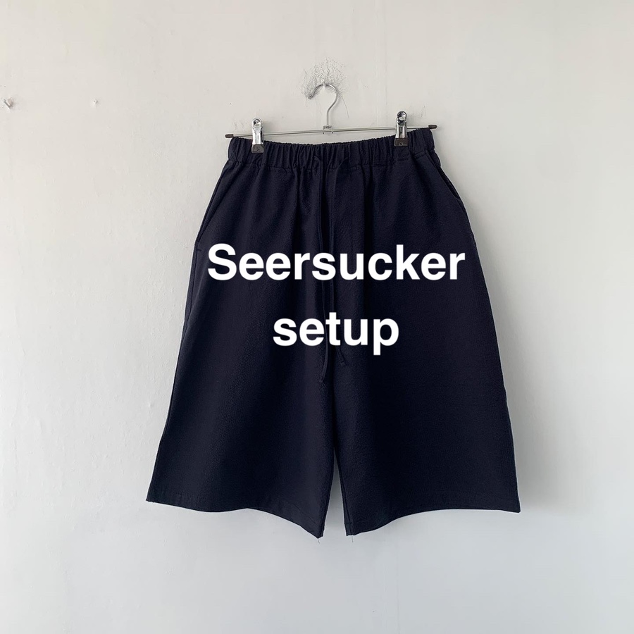 Hn seersucker setup shorts