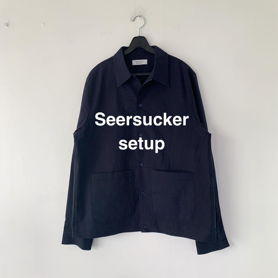 Hn seersucker setup shirts