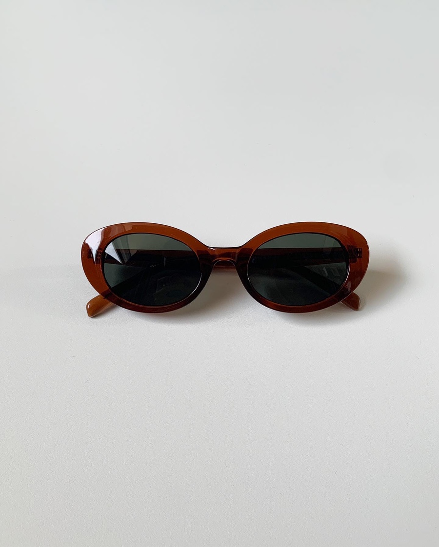 Ry cat shape sunglasses[brown]