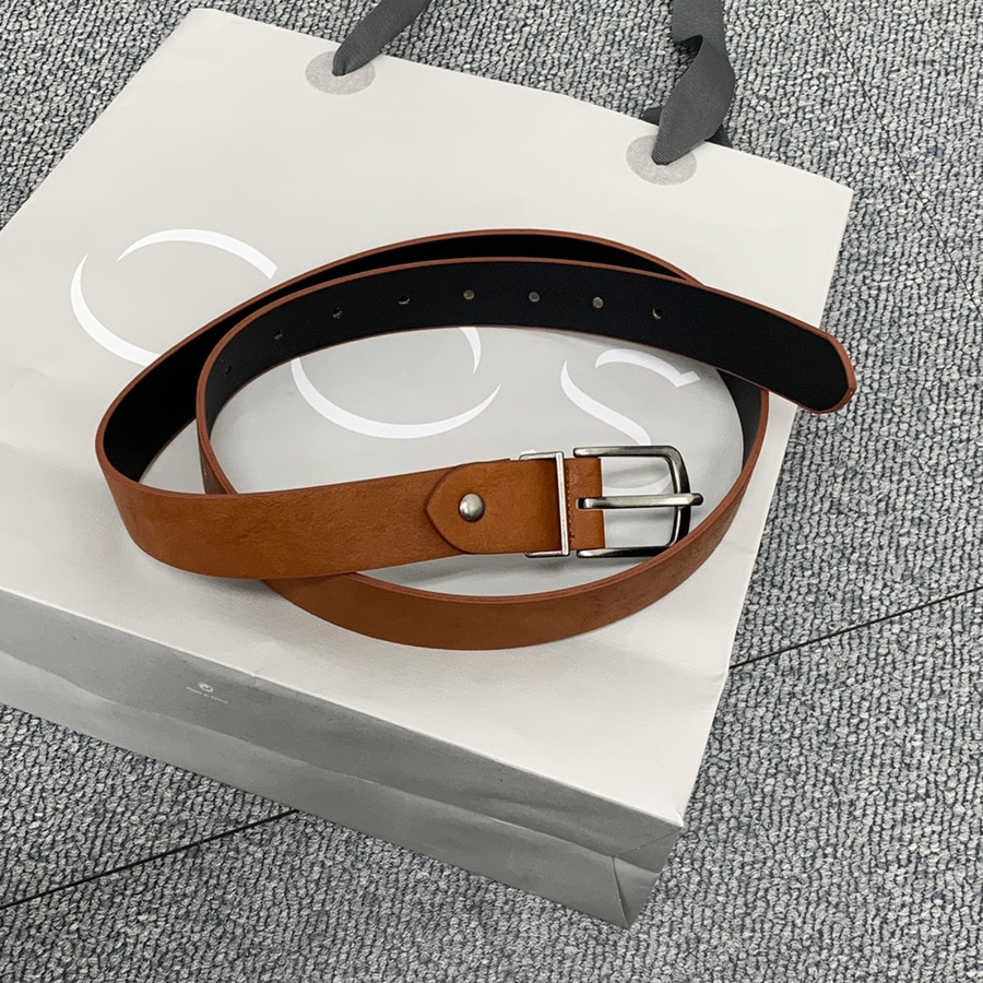 Minimal plain belt[orangebrown]