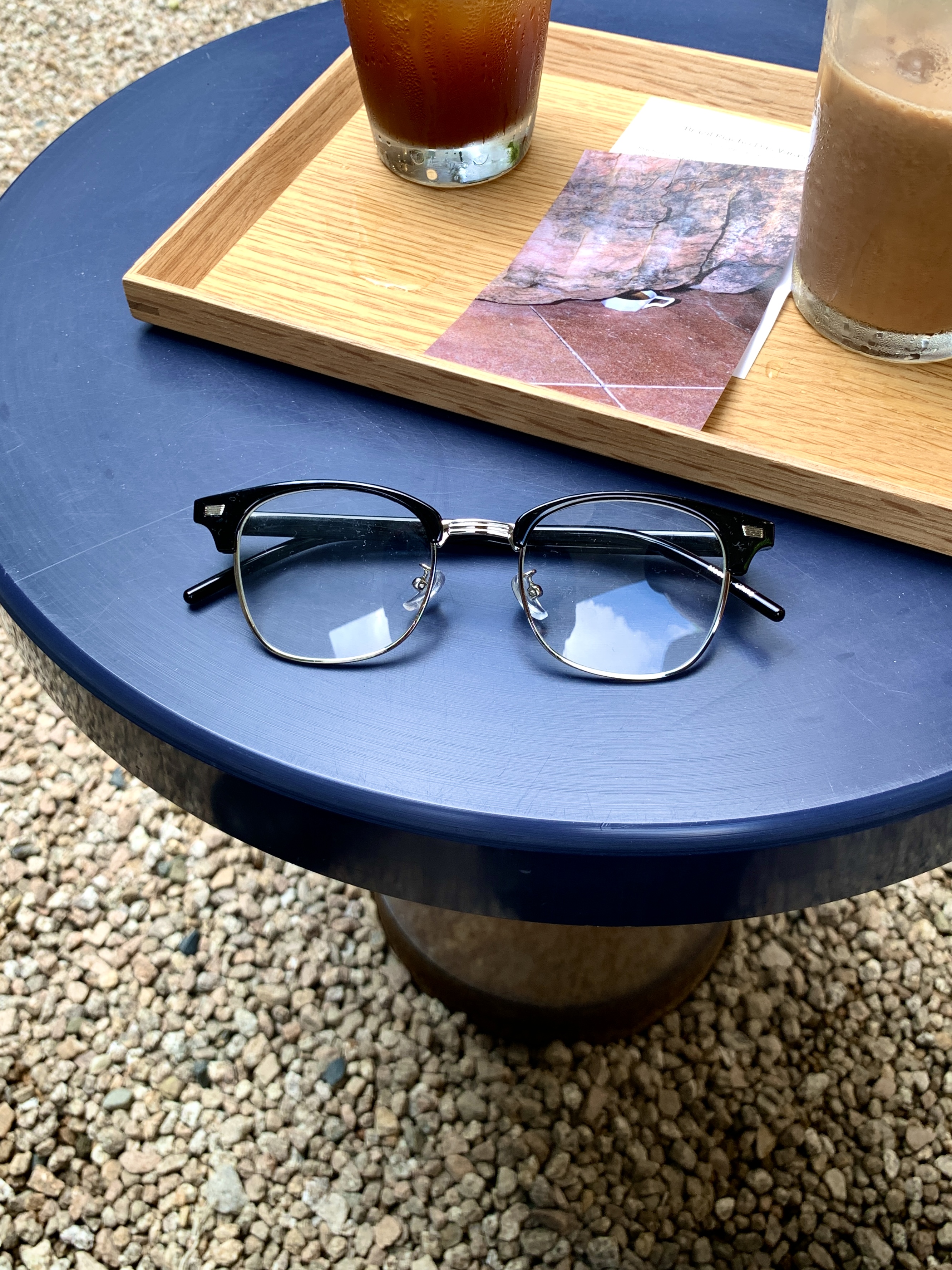 Ry new half frame glasses